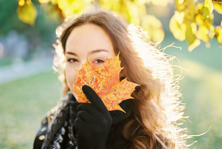 Autumn Portrait Photos Using Film