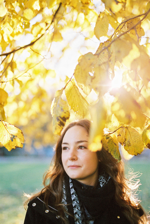 Autumn Portrait Photos Using Film