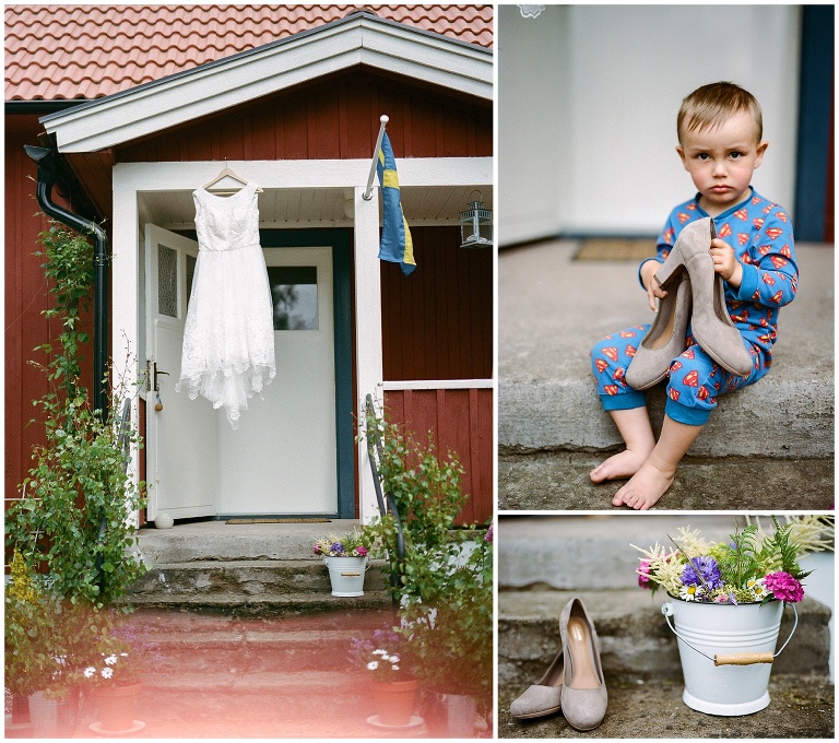 forest wedding in the swedish countryside